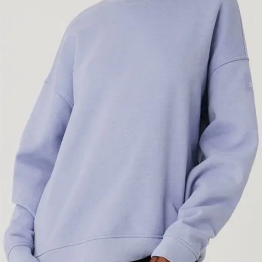 ALO Yoga Renown Heavyweight Crewneck pullover - ice purple